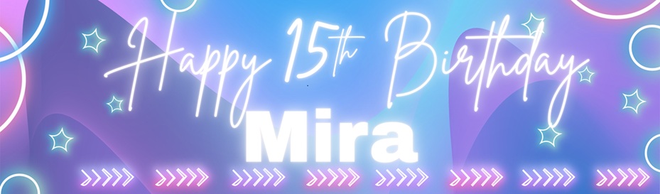Purple KPOP Birthday Customized Banner Singapore